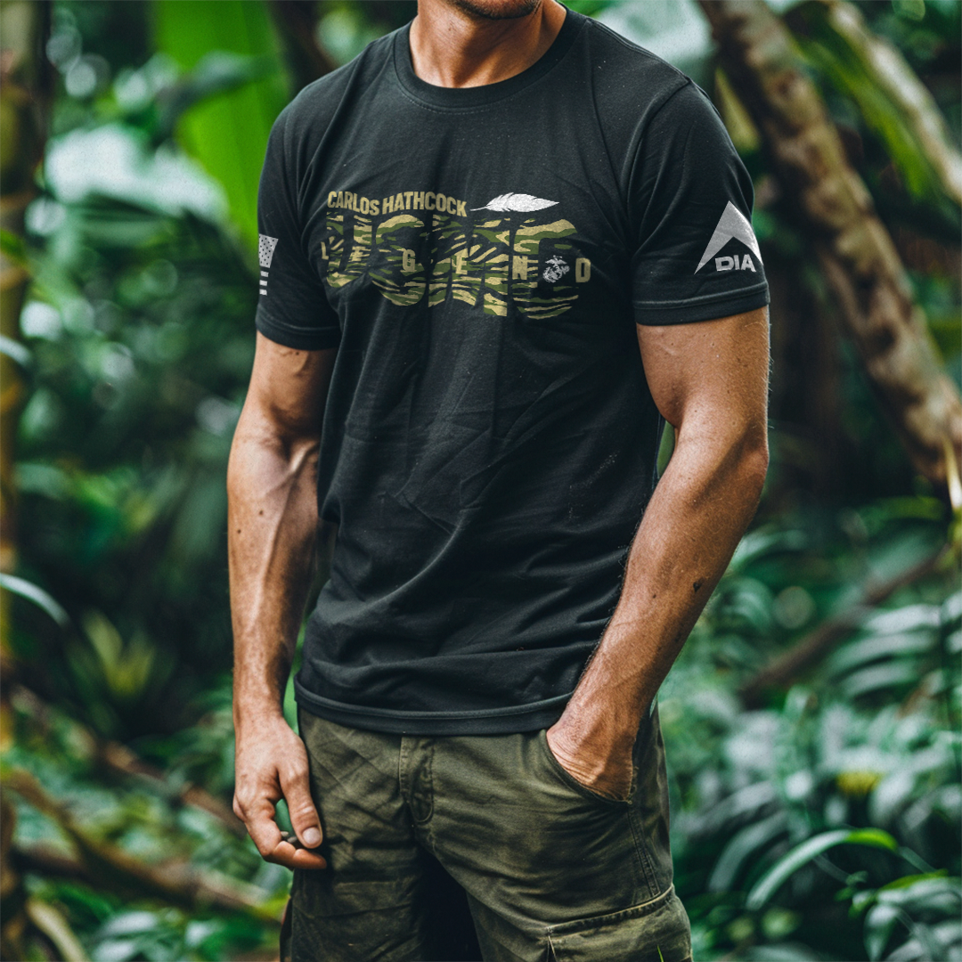 DIA Military Legends: Carlos Hathcock White Feather T-Shirt