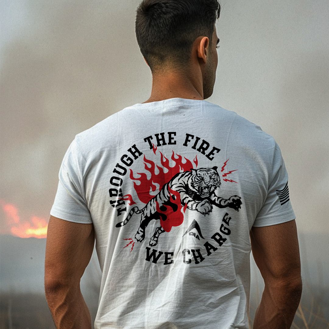 DIA Through the Fire We Charge Men's Tee Shirt