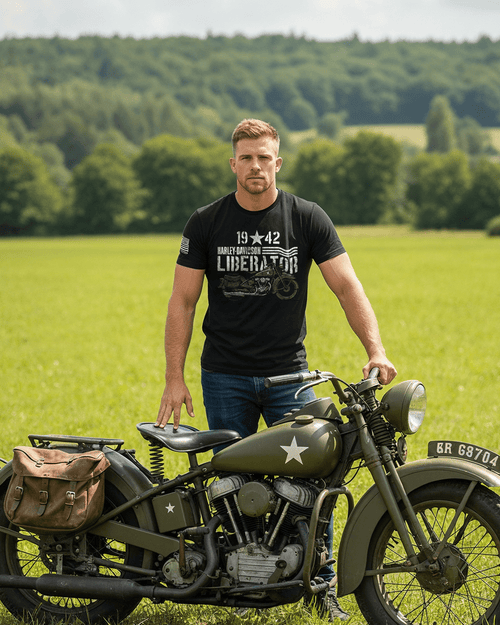 1942 Harley - Davidson Liberator T-Shirt - DIA Apparel Co.