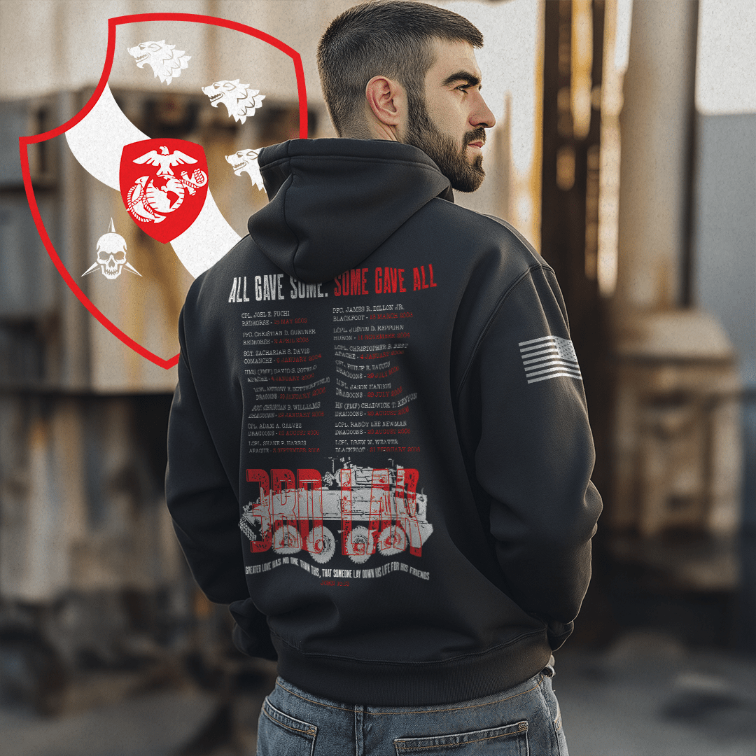 3rd LAR BN Memorial Hoodie - DIA Apparel Co.