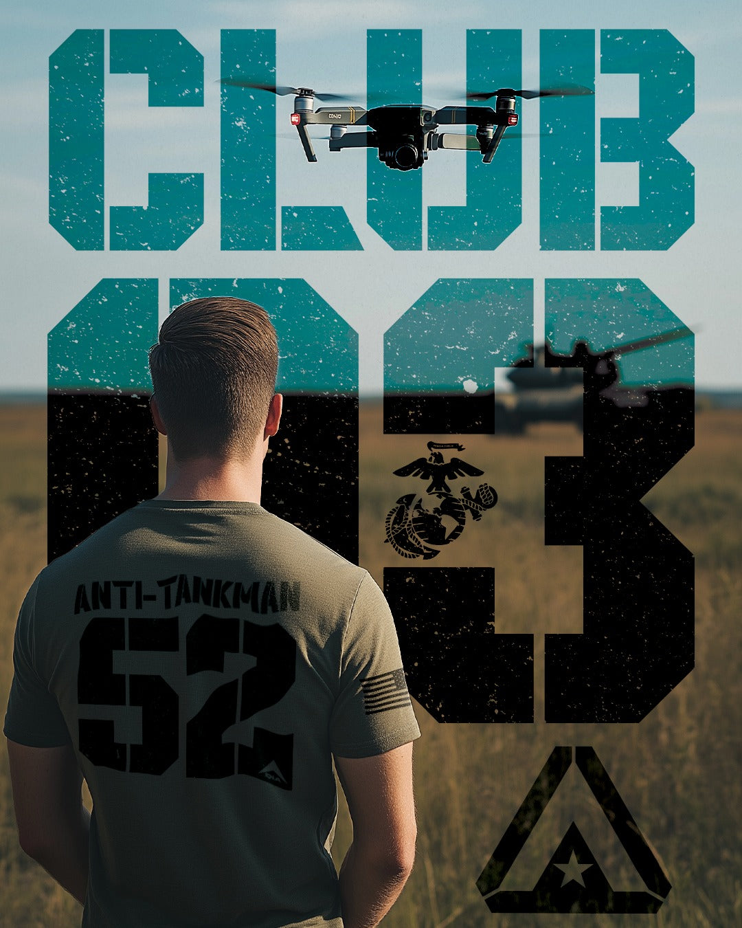 DIA USMC Club 03: Anti-Tankman T-Shirt