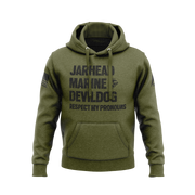 DIA Respect My Pronouns USMC Jarhead Hoodie