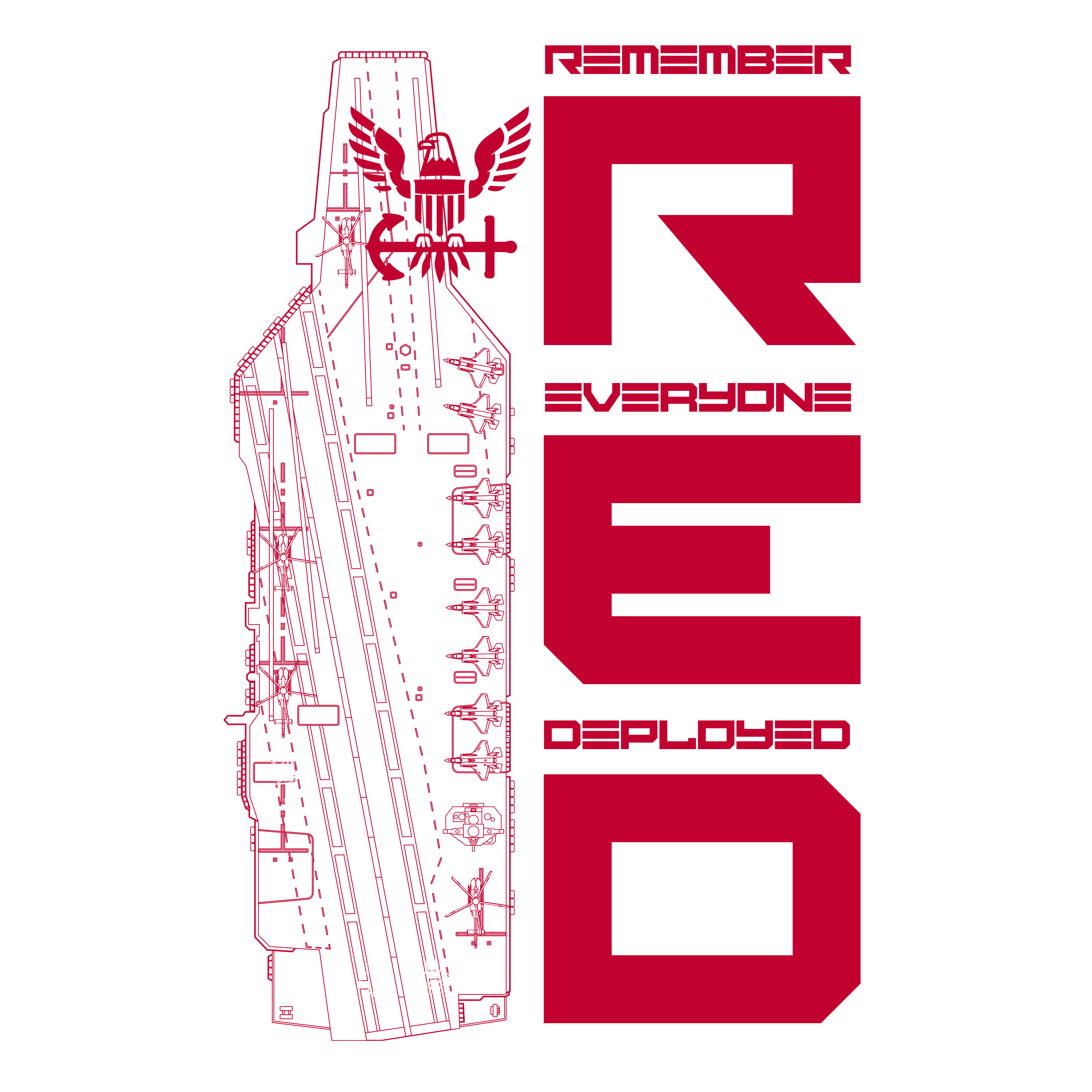 DIA Remember Everyone Deployed R.E.D. Navy Edition Hoodie