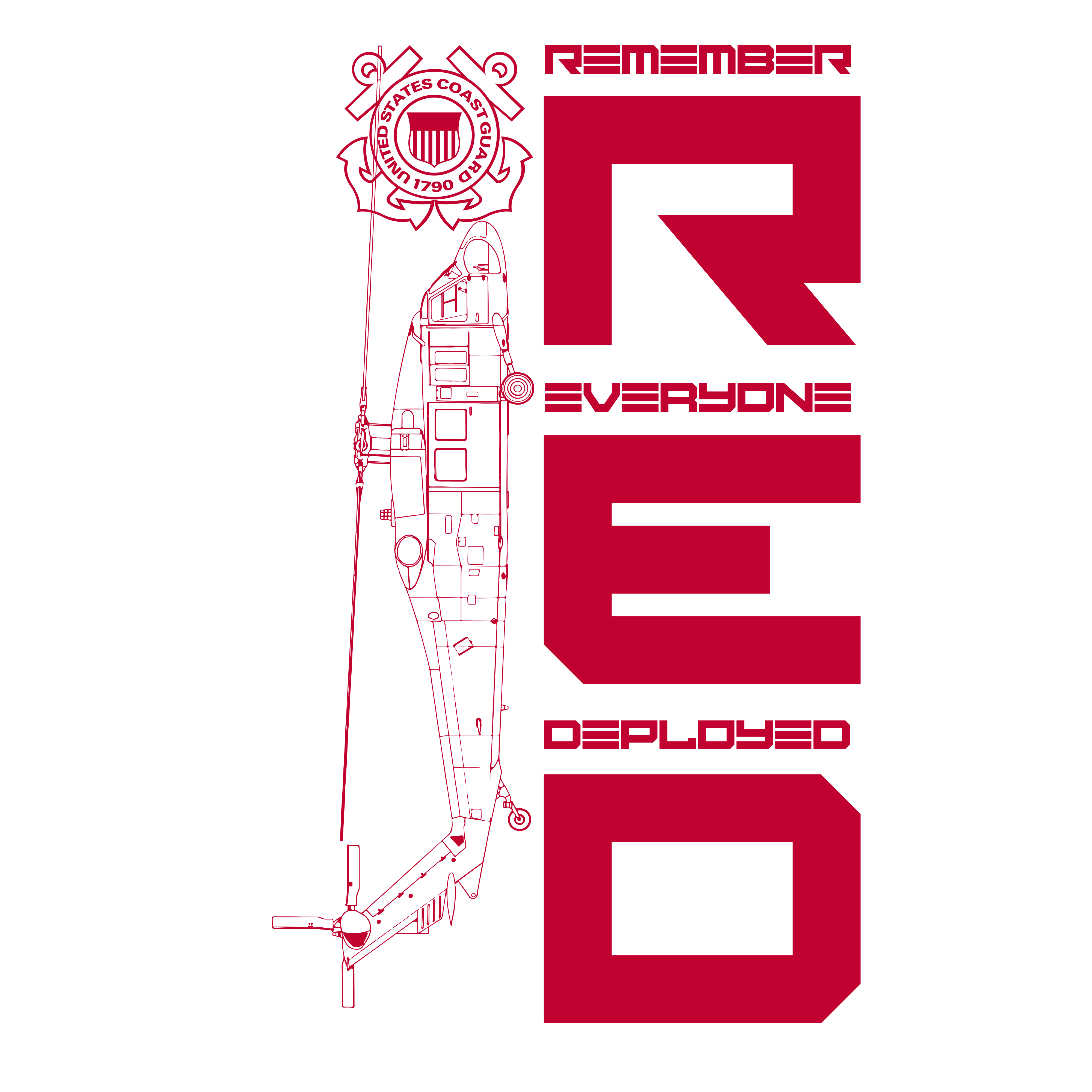 DIA Remember Everyone Deployed R.E.D. USCG Edition Hoodie