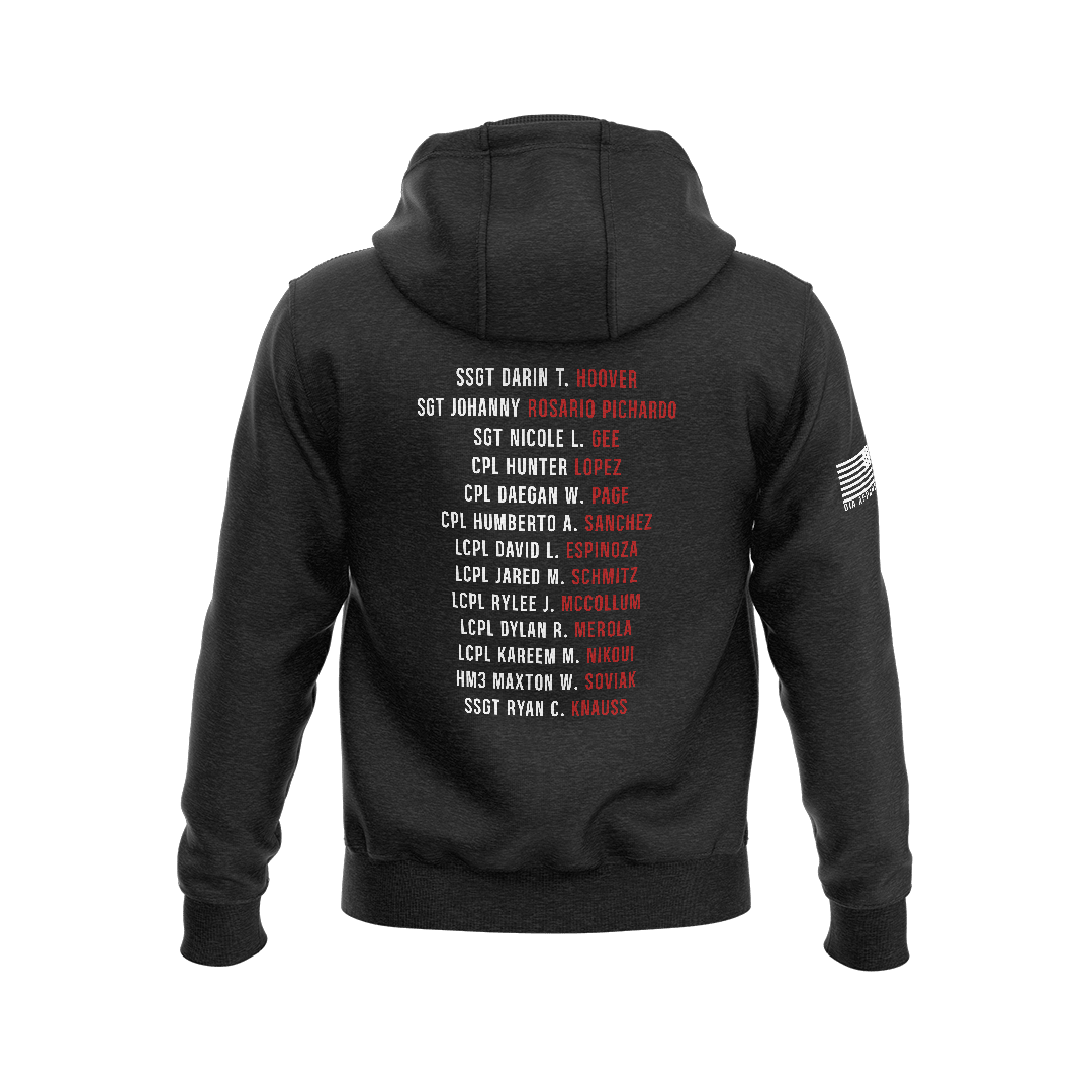 Abbey Gate Remember Their Names Memorial Hoodie - DIA Apparel Co.