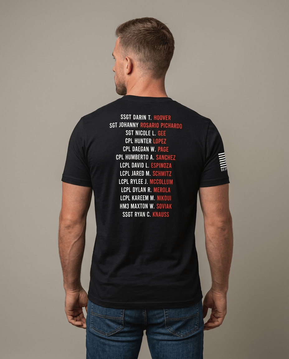 Abbey Gate Remember Their Names Memorial T-Shirt - DIA Apparel Co.