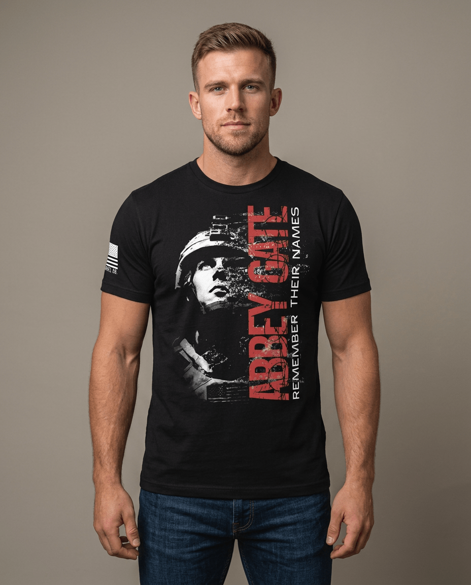 Abbey Gate Remember Their Names Memorial T-Shirt - DIA Apparel Co.