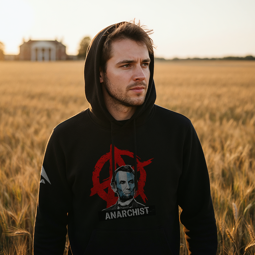 DIA Demand Better Anarchist Abe Hoodie