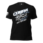 Black t-shirt featuring an AH-1 Cobra graphic and an American flag on the sleeve.
