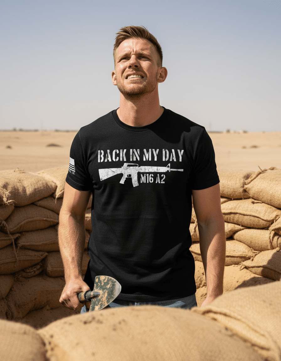 Back In My Day M16 A2 T-Shirt - DIA Apparel Co.