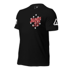 Black t-shirt angled toward the right, featuring red "MAKO 30C" chest text with stars and a DIA logo on the sleeve.