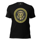 Black t-shirt featuring an "Office of the Vice President of the E4 Mafia" seal