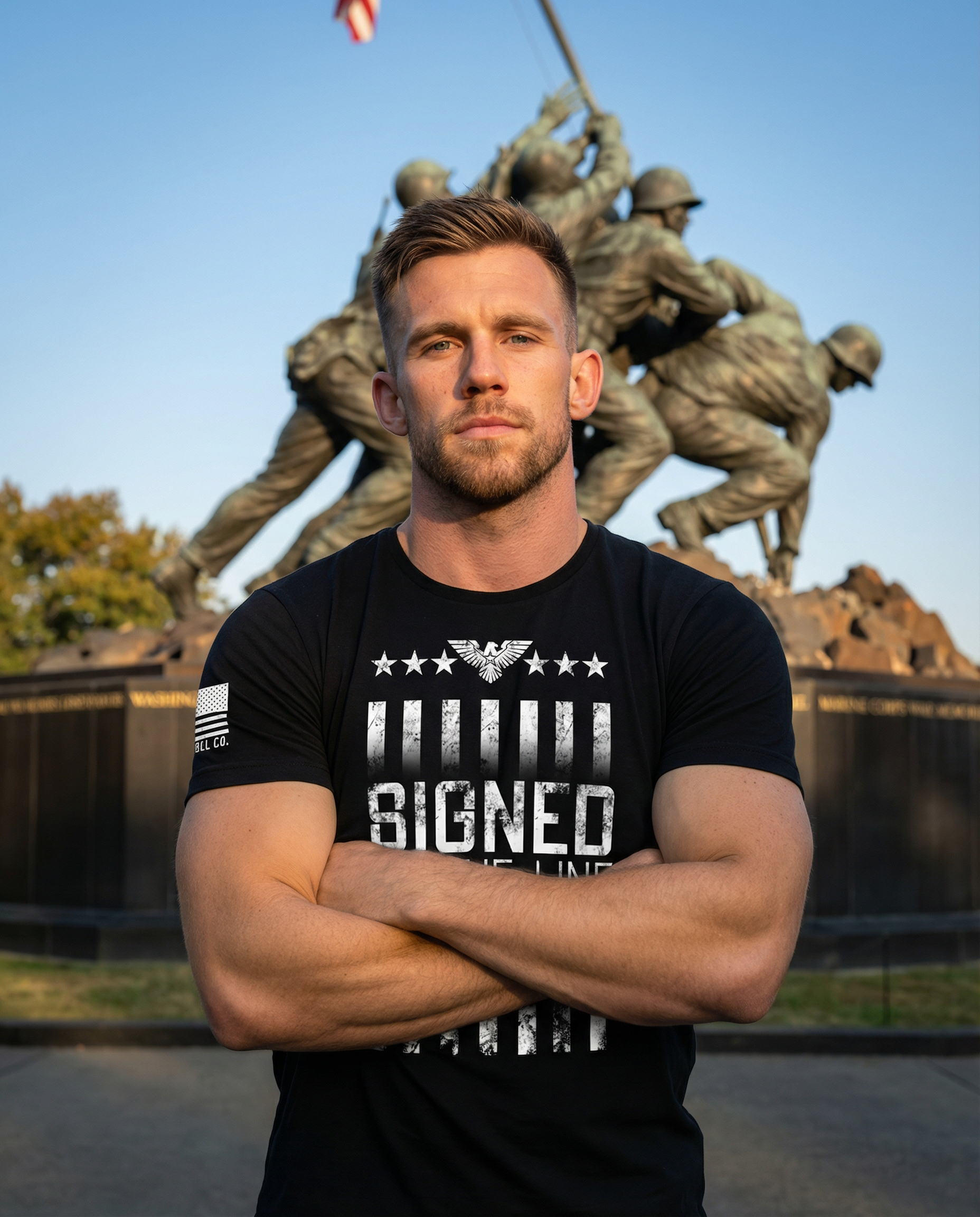 US Military Veteran Signed on the Line T-Shirt