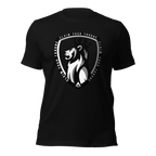 Black t-shirt featuring a white lion crest graphic with "CLAIM YOUR THRONE" text, with a DIA logo below.