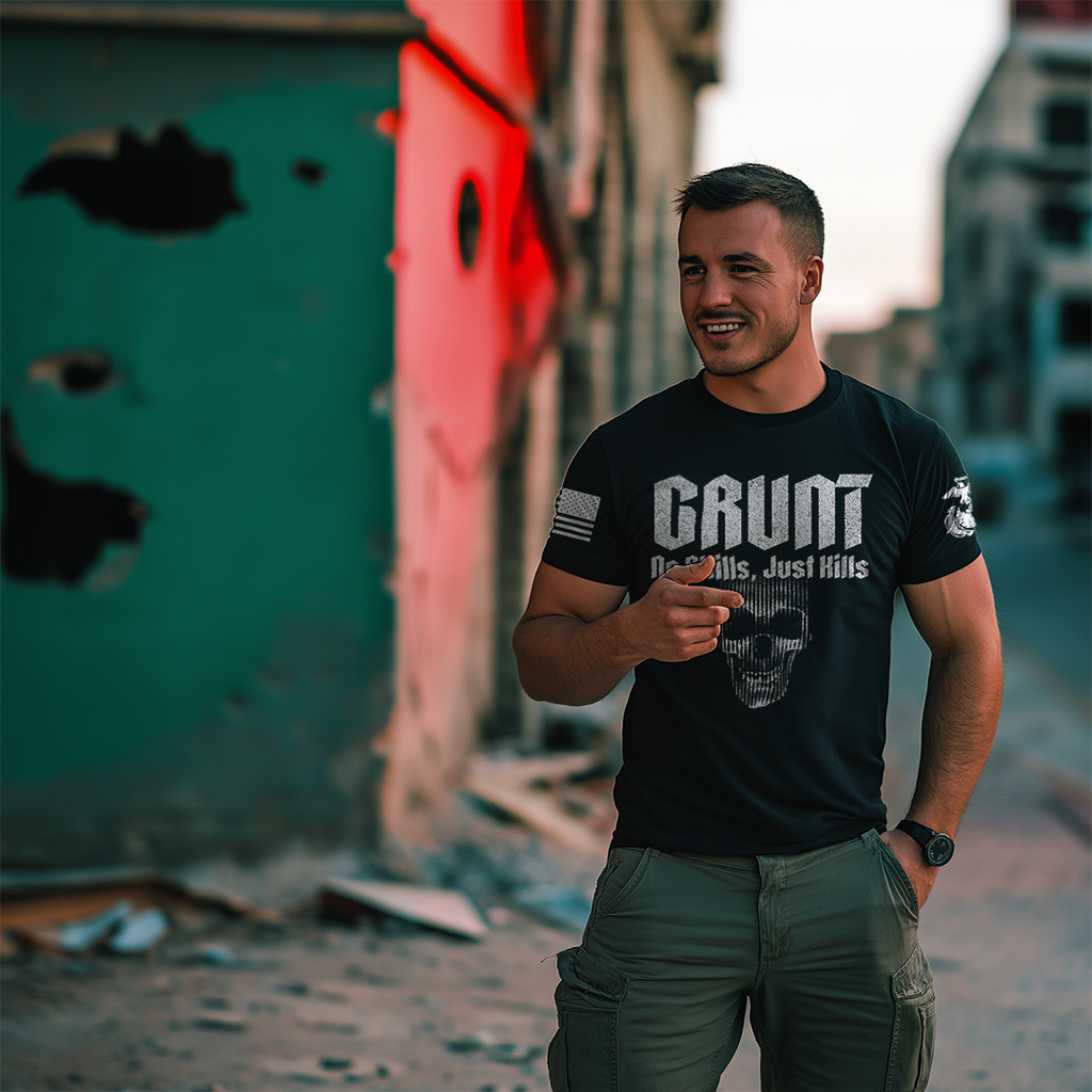 GRUNT: No Skills, Just Kills T-Shirt