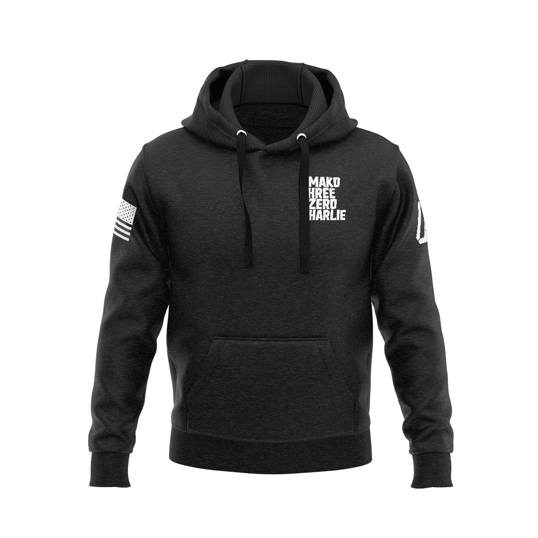 John Chapman Mako Three Zero Charlie Hoodie - DIA Apparel Co.