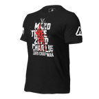 Black t-shirt featuring a three-quarter view angled toward the right, with "MAKO THREE ZERO CHARLIE" text, and DIA logo.