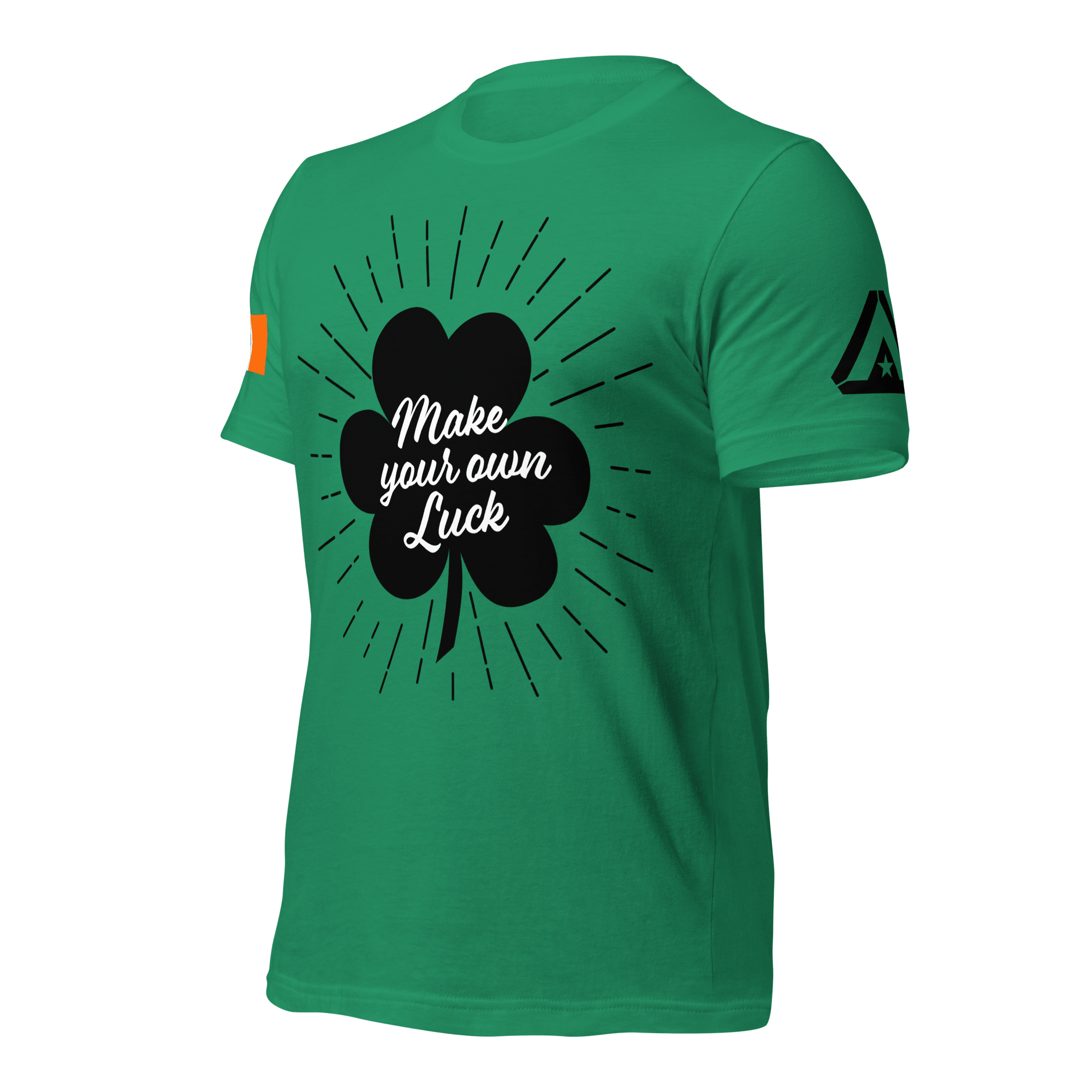 This green t-shirt is shown from a three-quarter view angled right, with a DIA logo visible.