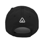 Black distressed ball cap shown from the back, featuring a white embroidered DIA logo above the adjustable strap.