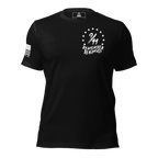 Black t-shirt featuring a "9/11 Remember Benghazi" chest graphic and a white American flag on the sleeve.