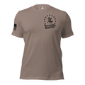 Pebble t-shirt featuring a "9/11 Remember Benghazi" chest graphic and a black American flag on the sleeve.