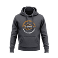 Dark charcoal hoodie displaying a circular chest graphic with "DIA PATHFINDER U.S.A." and inspirational outdoor text.   