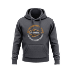 Dark charcoal hoodie displaying a circular chest graphic with "DIA PATHFINDER U.S.A." and inspirational outdoor text.   
