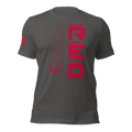 Asphalt Air Force R.E.D. T-shirt front displaying red vertical deployment message graphic