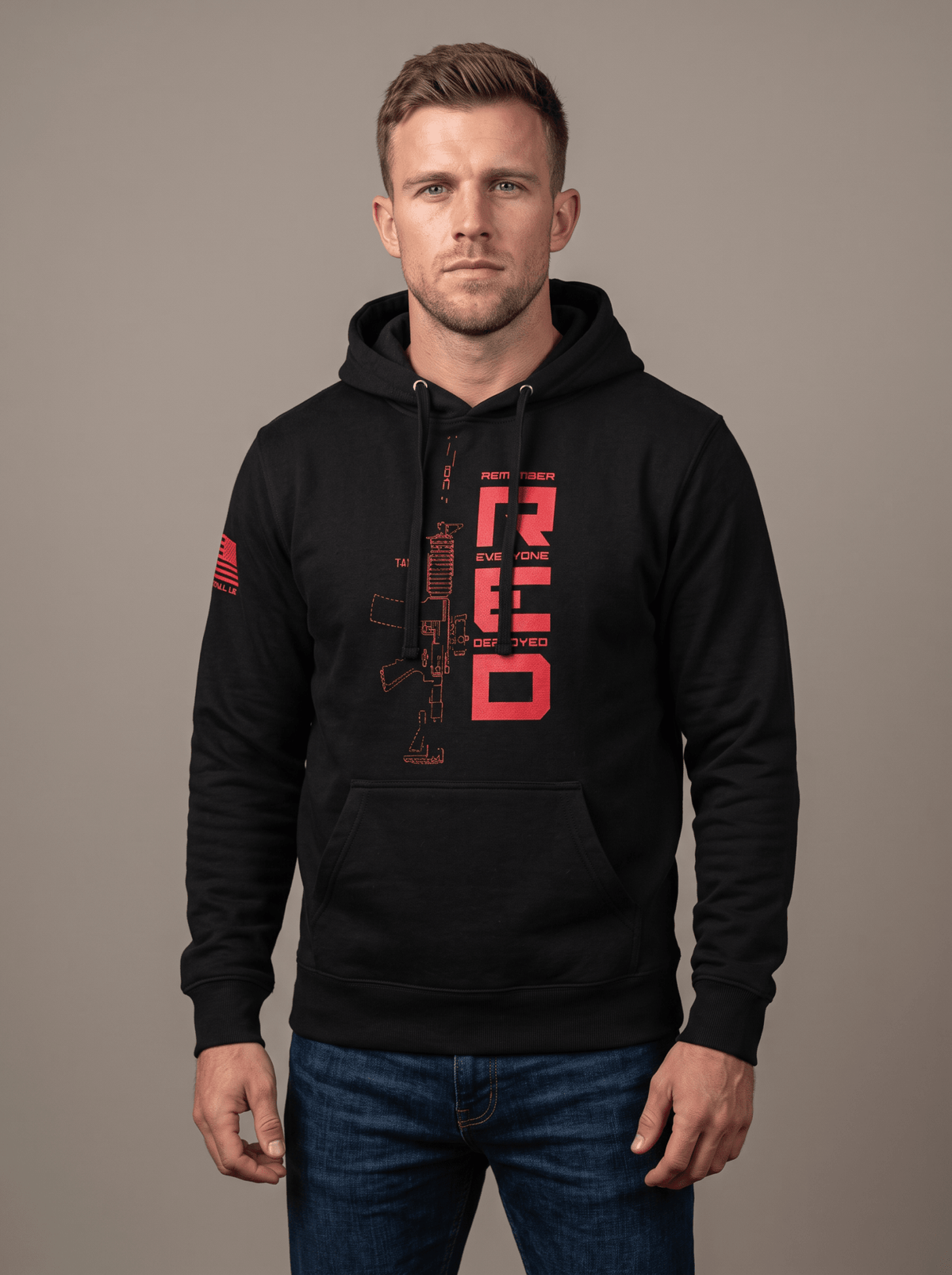 Remember Everyone Deployed R.E.D. M-4 Edition Hoodie - DIA Apparel Co.