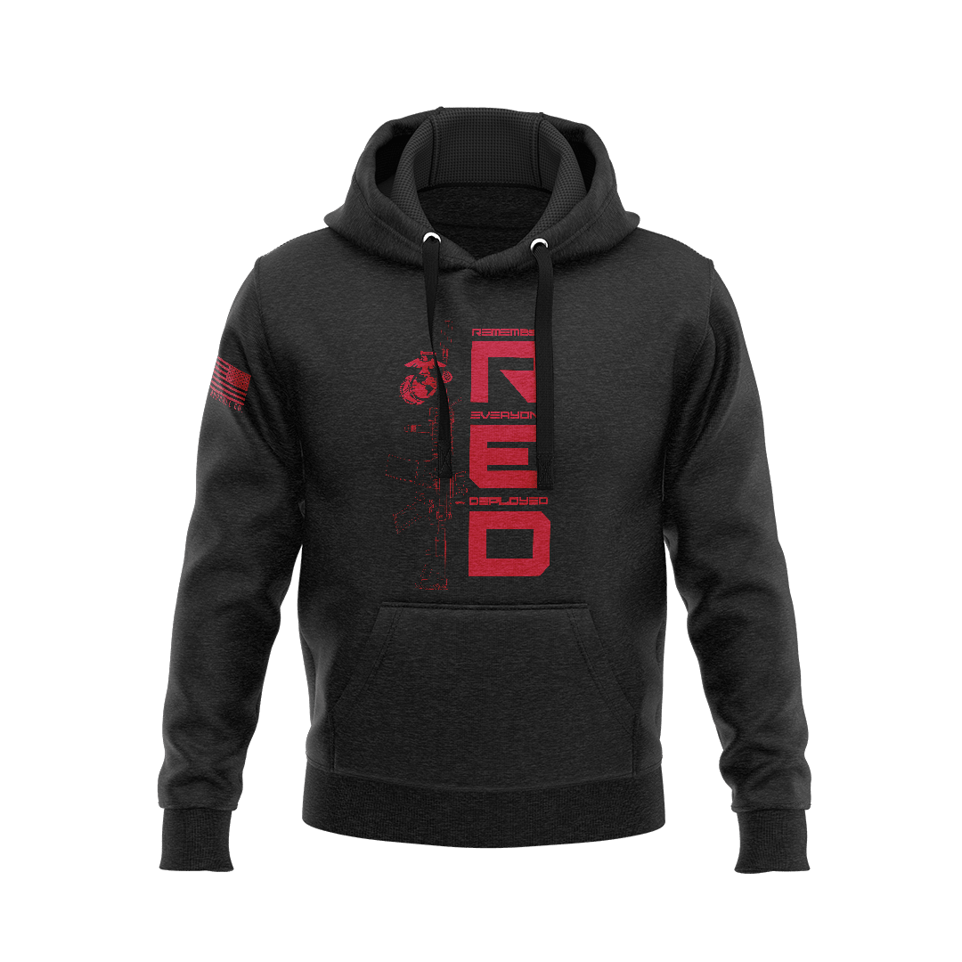 Remember Everyone Deployed R.E.D. USMC Edition Hoodie - DIA Apparel Co.