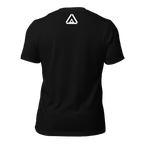 Black t-shirt, back view, featuring a small white DIA logo centered below the collar.