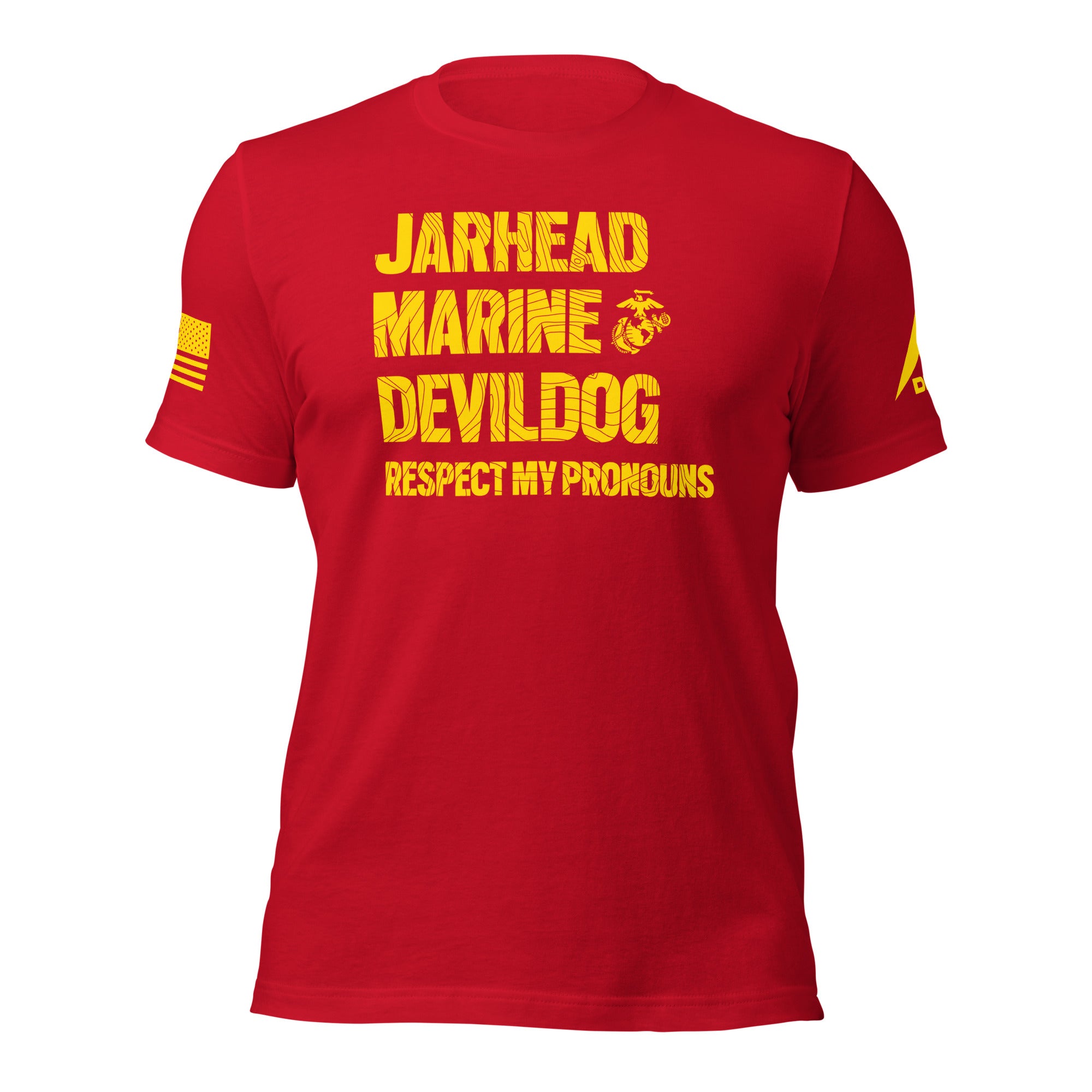 DIA Respect My Pronouns: USMC Jarhead Version T-Shirt