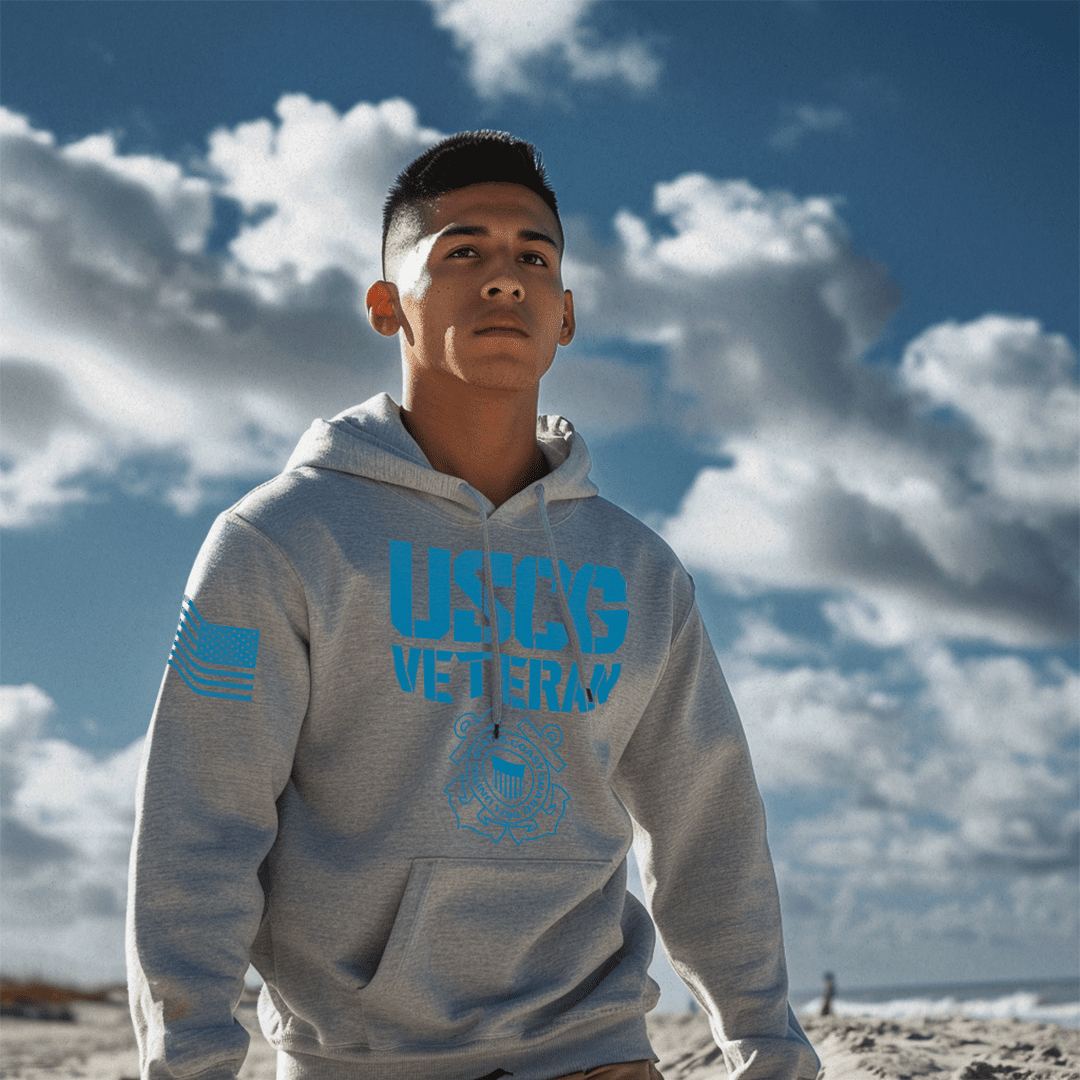 U.S. Coast Guard Veteran Hoodie - DIA Apparel Co.