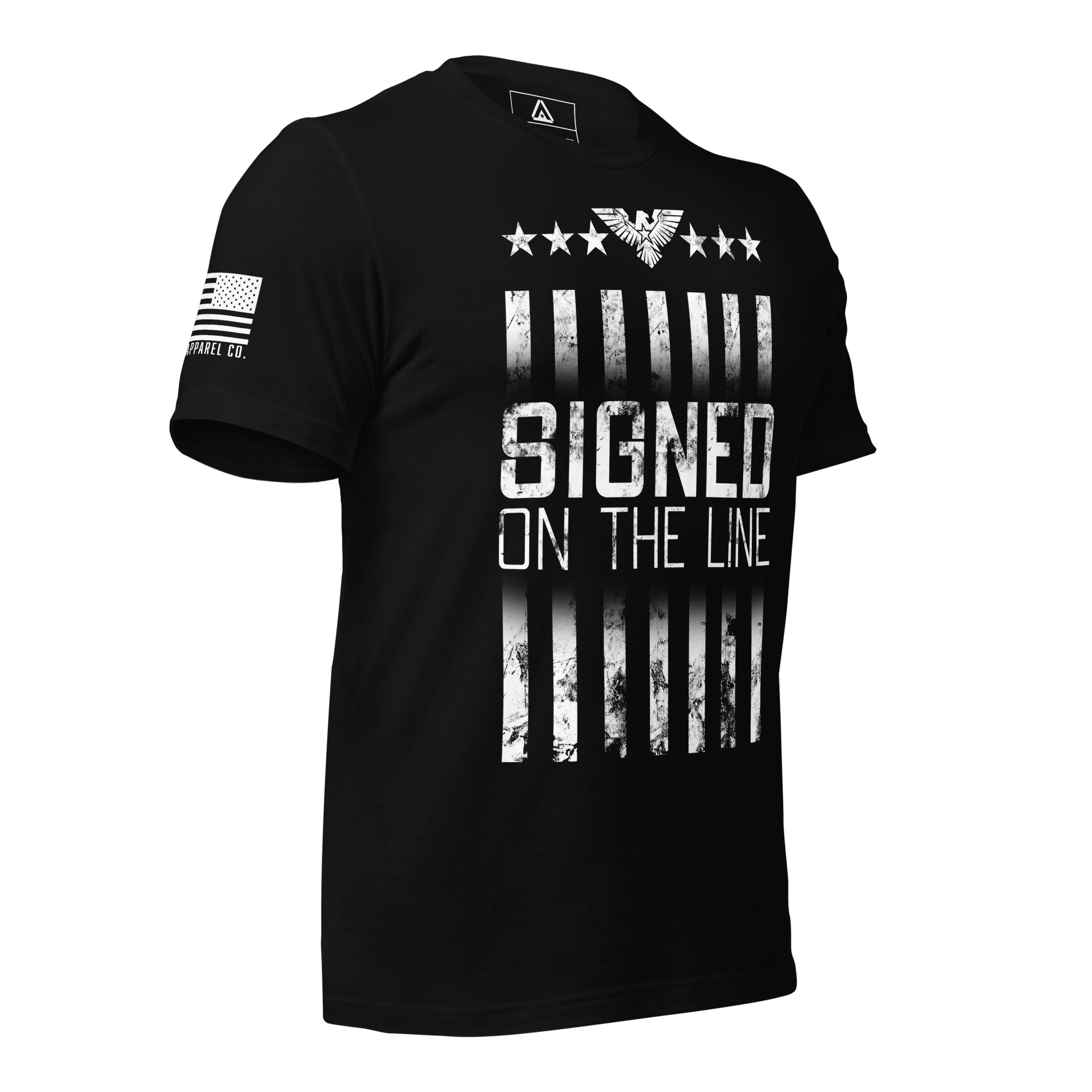 US Military Veteran Signed on the Line T-Shirt - DIA Apparel Co.