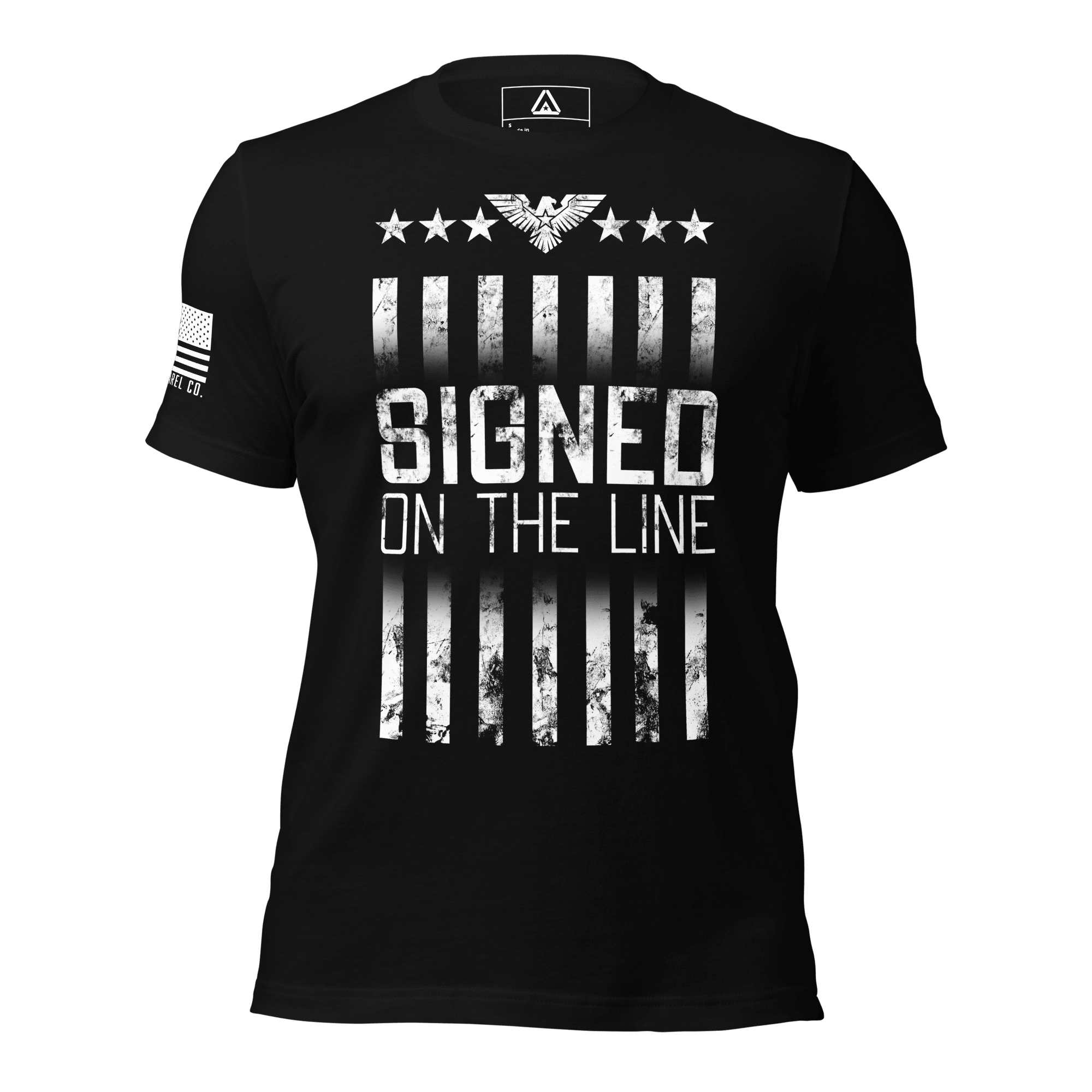 US Military Veteran Signed on the Line T-Shirt - DIA Apparel Co.