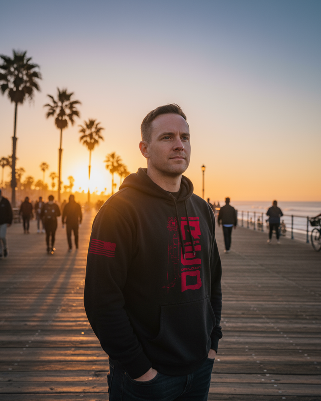 DIA Remember Everyone Deployed R.E.D. USCG Edition Hoodie