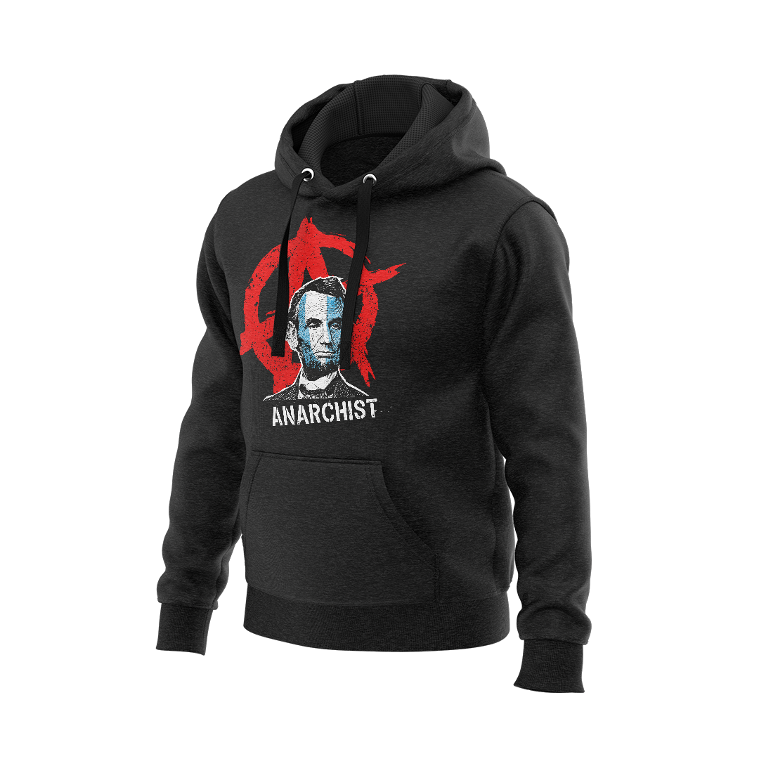 DIA Demand Better Anarchist Abe Mens Hoodie