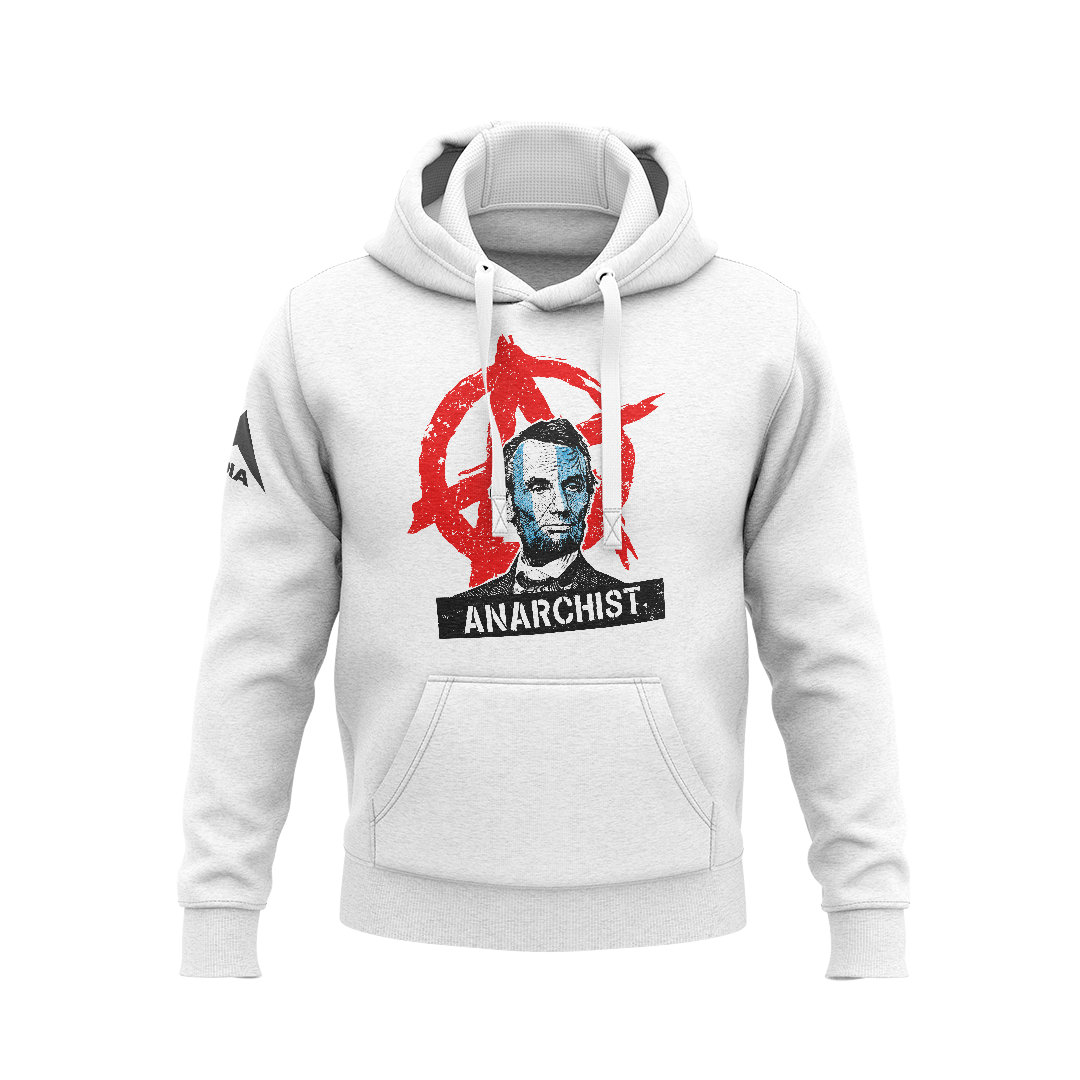 DIA Demand Better Anarchist Abe Mens Hoodie