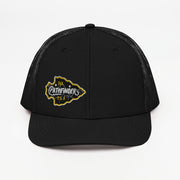 DIA Pathfinder Trucker Cap | Black | Men & Women | The Trucker Cap To Blaze Your Own Path to Greatness | Front